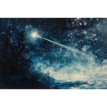 Peinture sur Toile Étoile Filante